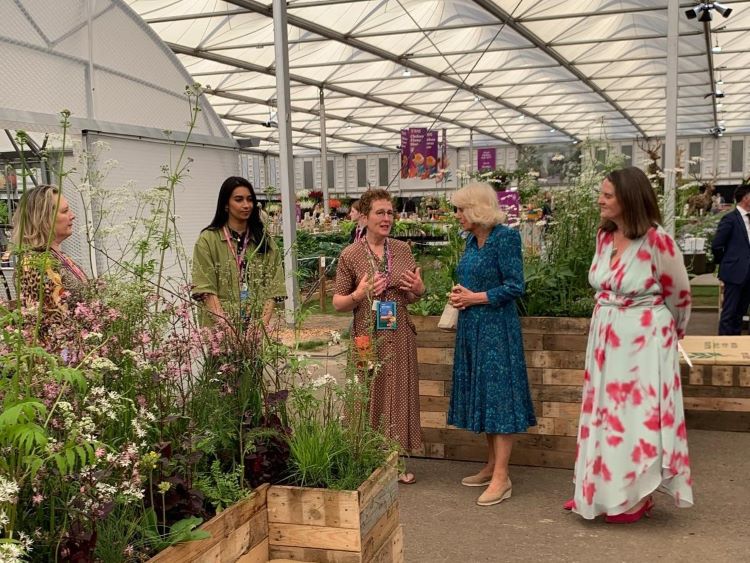 Queen Camilla and Rosy at Chelsea 2024