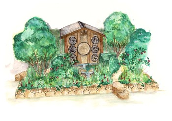 Visual Image: Songbird Survival Garden by Nicola Oakey 